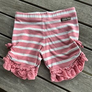 Matilda Jane Pink and White Striped Shorts
